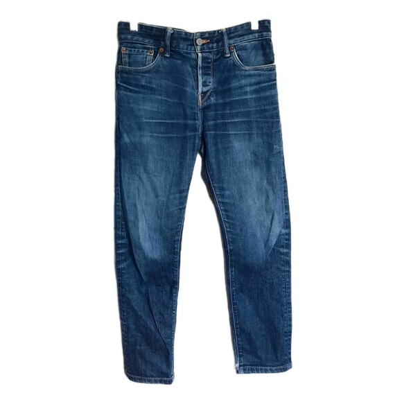 Buck Mason 29 x 34 Maverick Slim 14oz Double Dipped Dark Wash Denim Jeans FLAW - Picture 1 of 8